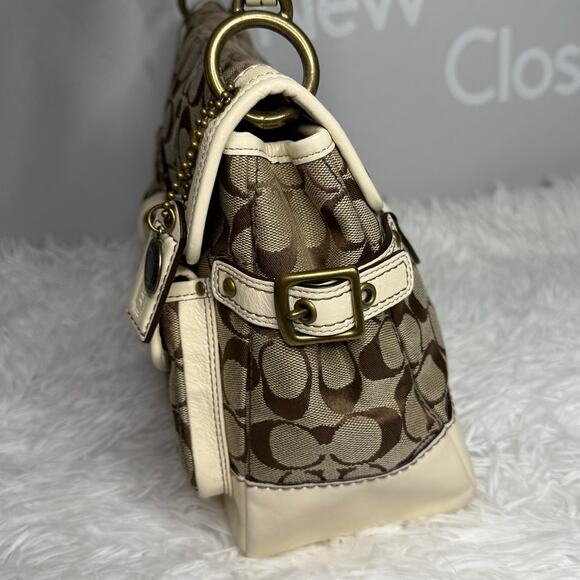 y2k COACH Legacy 2007 Leigh Turnlock Shoulder Bag - Picture 5 of 16